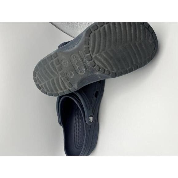 Unisex Adult Navy Blue Crocs Classic Clogs Mens 6 Womans 8 - Picture 5 of 5